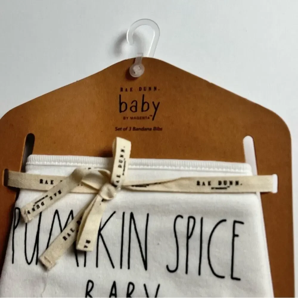 Rae Dunn Baby Graphic Three Bandana Bibs